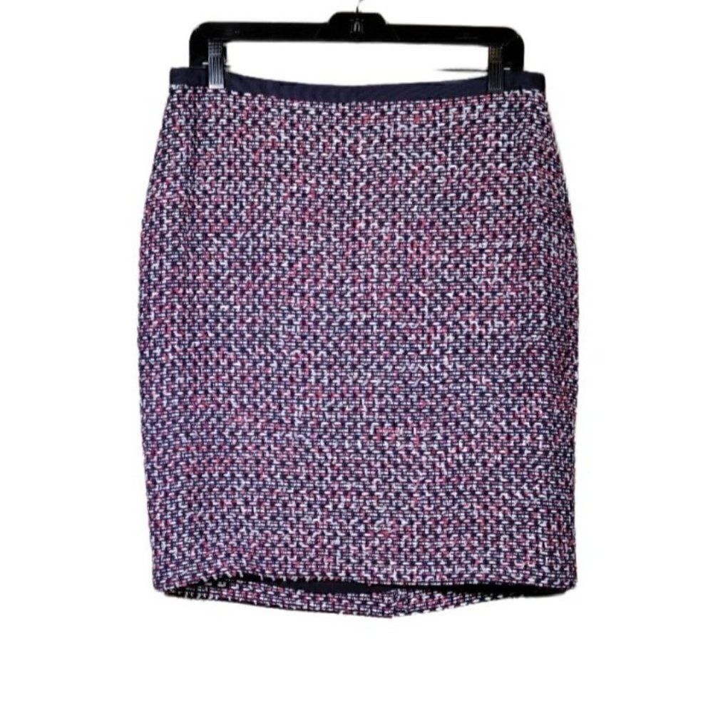Talbots Textured Knee Length Pencil Skirt Sz 12P